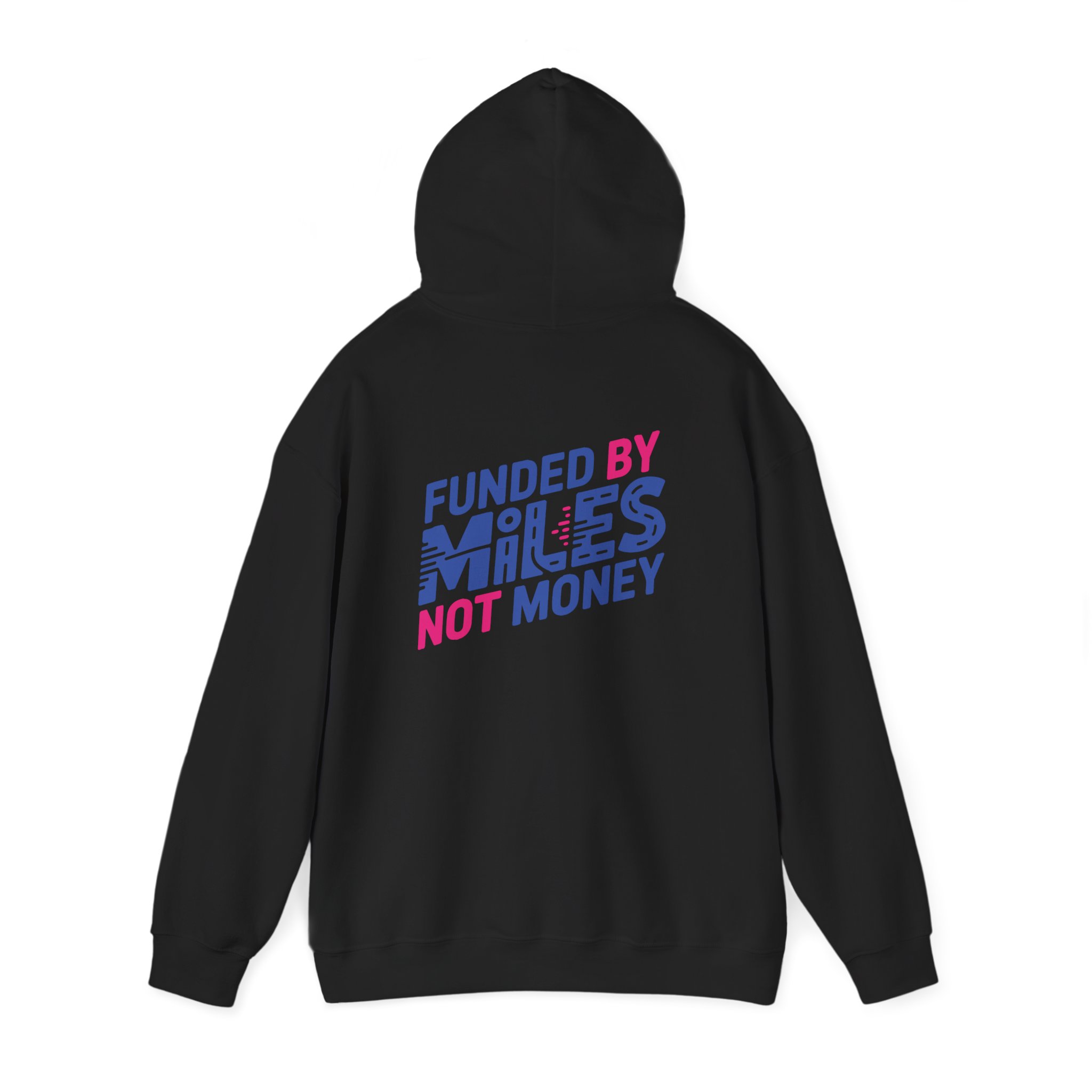 Funded By Miles Not Money Hoodie — Running & Travel Enthusiast Pullover - Image 3